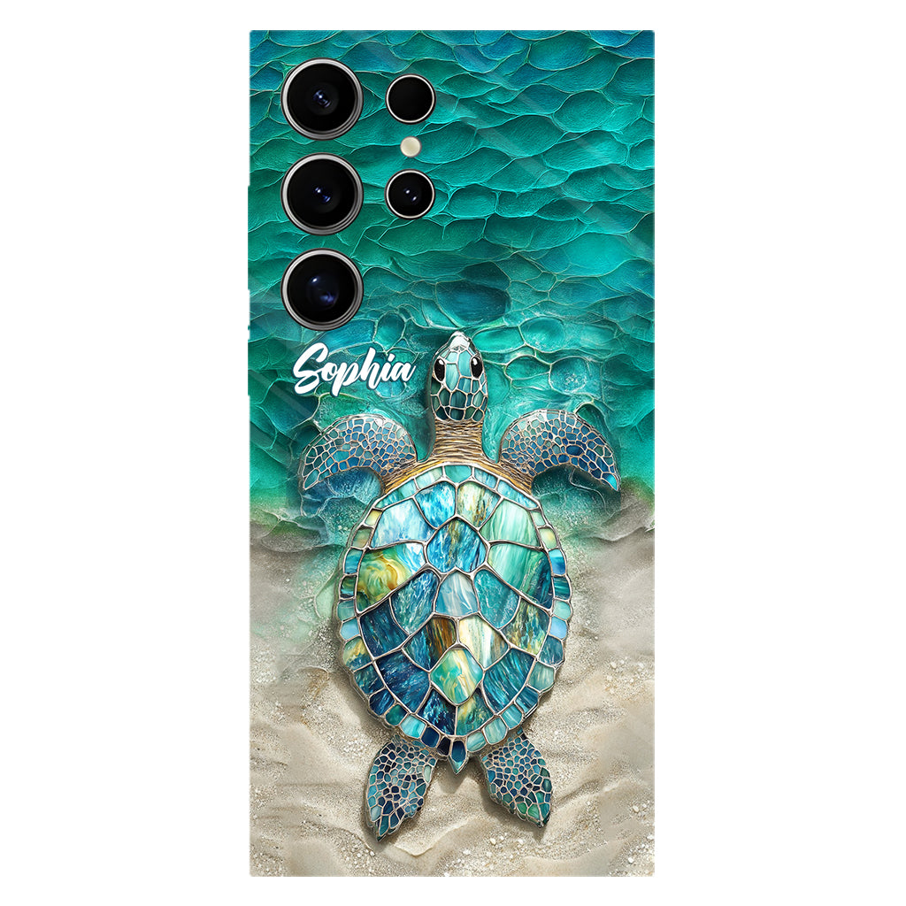 Personalisierte Handyhülle für Meeresschildkröten-Fans – Schildkröten-Vollbilddruck