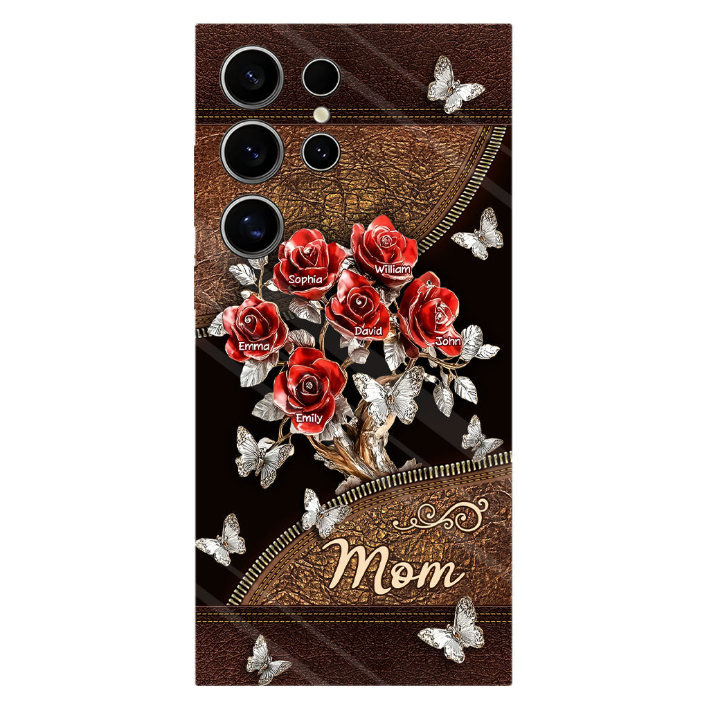 Wunderschönes Rosen-Geschenk für Mama, Oma,... - Personalisierte Handyhülle mit Vollbild-Aufdruck für Mutter