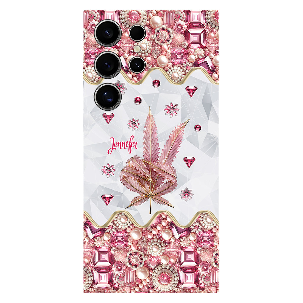 Irgendwo ist immer 420 – Personalisierte Handyhülle und Handygriff mit Weed-Motiv