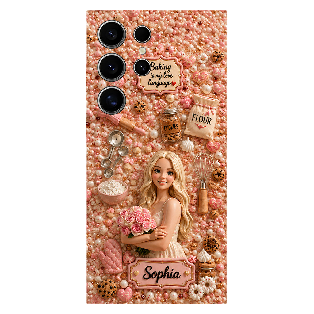 Baking Is My Love Language - Personalized Baking Full Print Phone Case