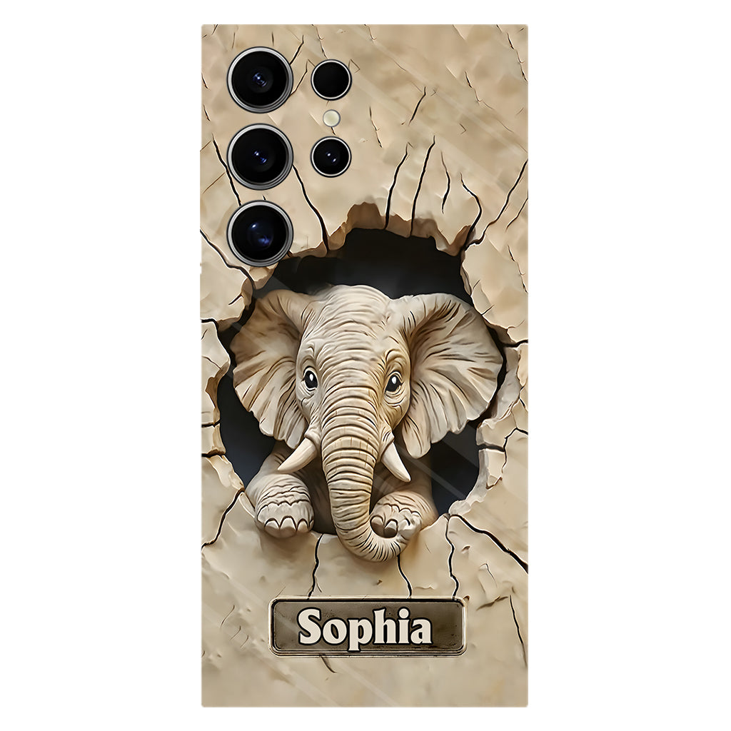 Love Elephant - Personalized Elephant Full Print Phone Case