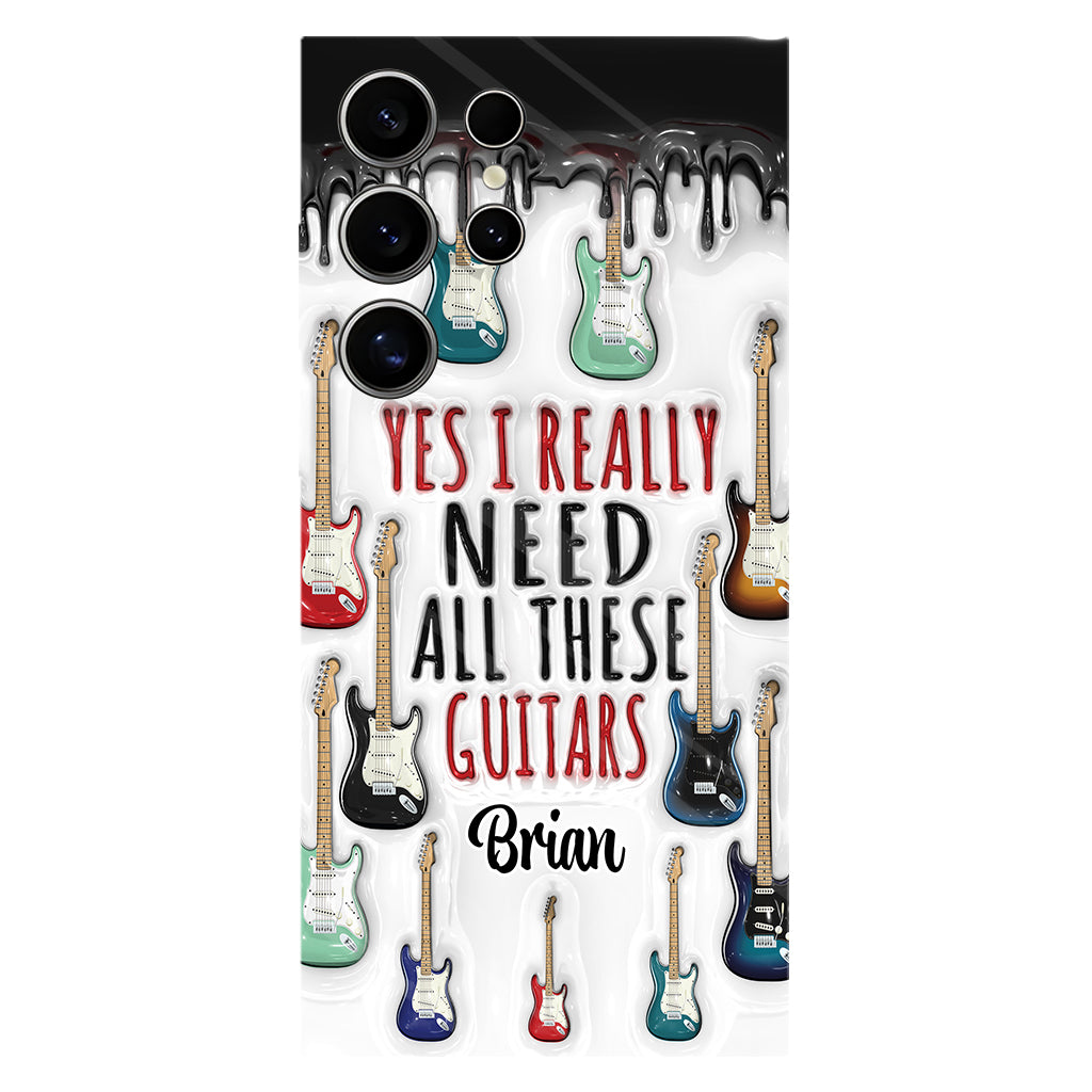 Yes I Really Do Need All These Guitars - Personalized Guitar Full Print Phone Case