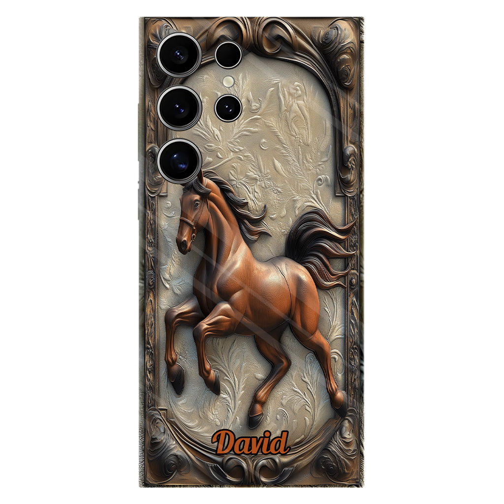 Liebe zum Pferd – Personalisierte Handyhülle mit Pferdemotiv