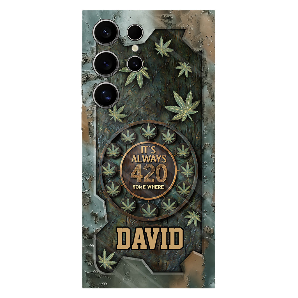It's Always 420 - Personalized Weed Full Print Phone Case