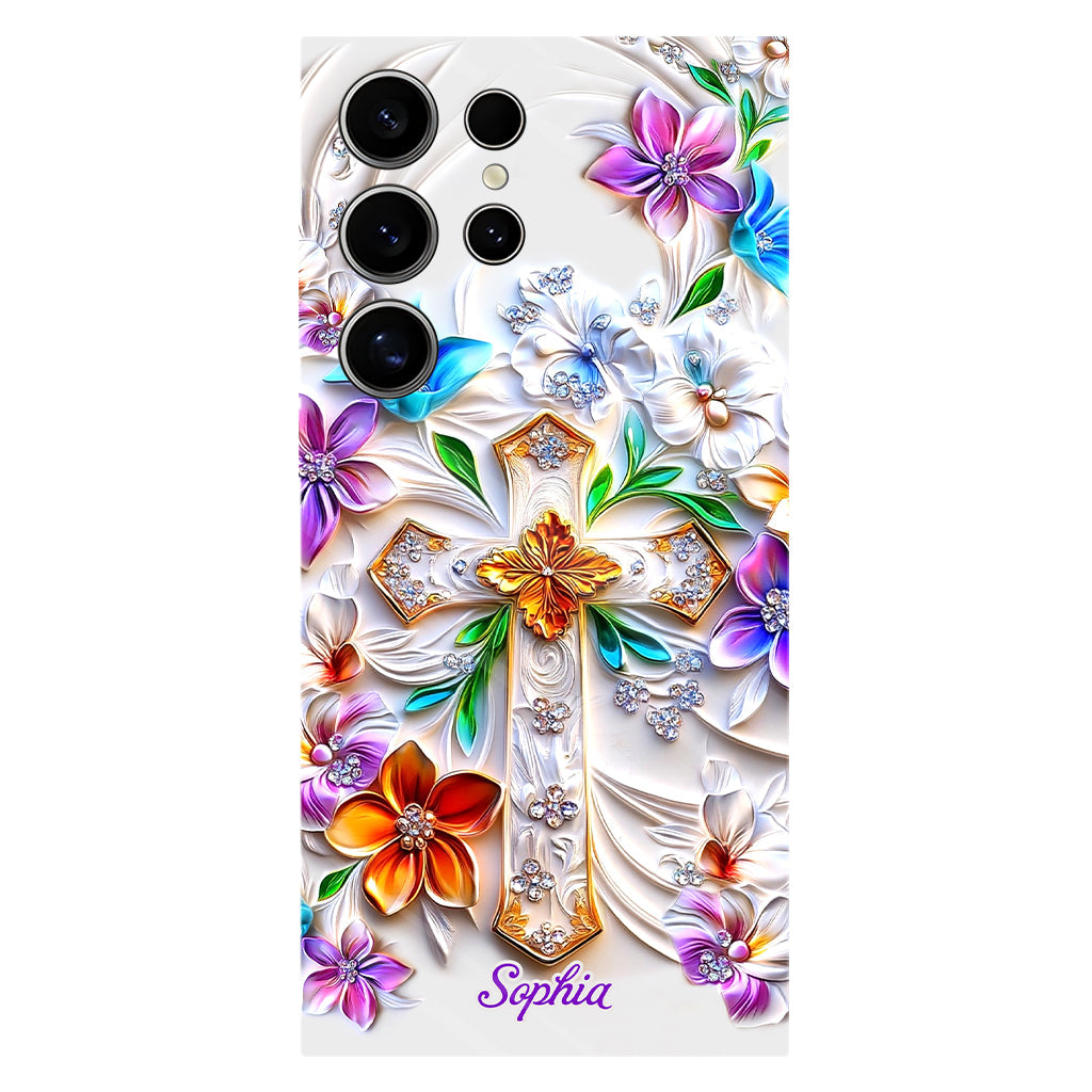 Glaube – Personalisierte Handyhülle mit christlichem Volldruck