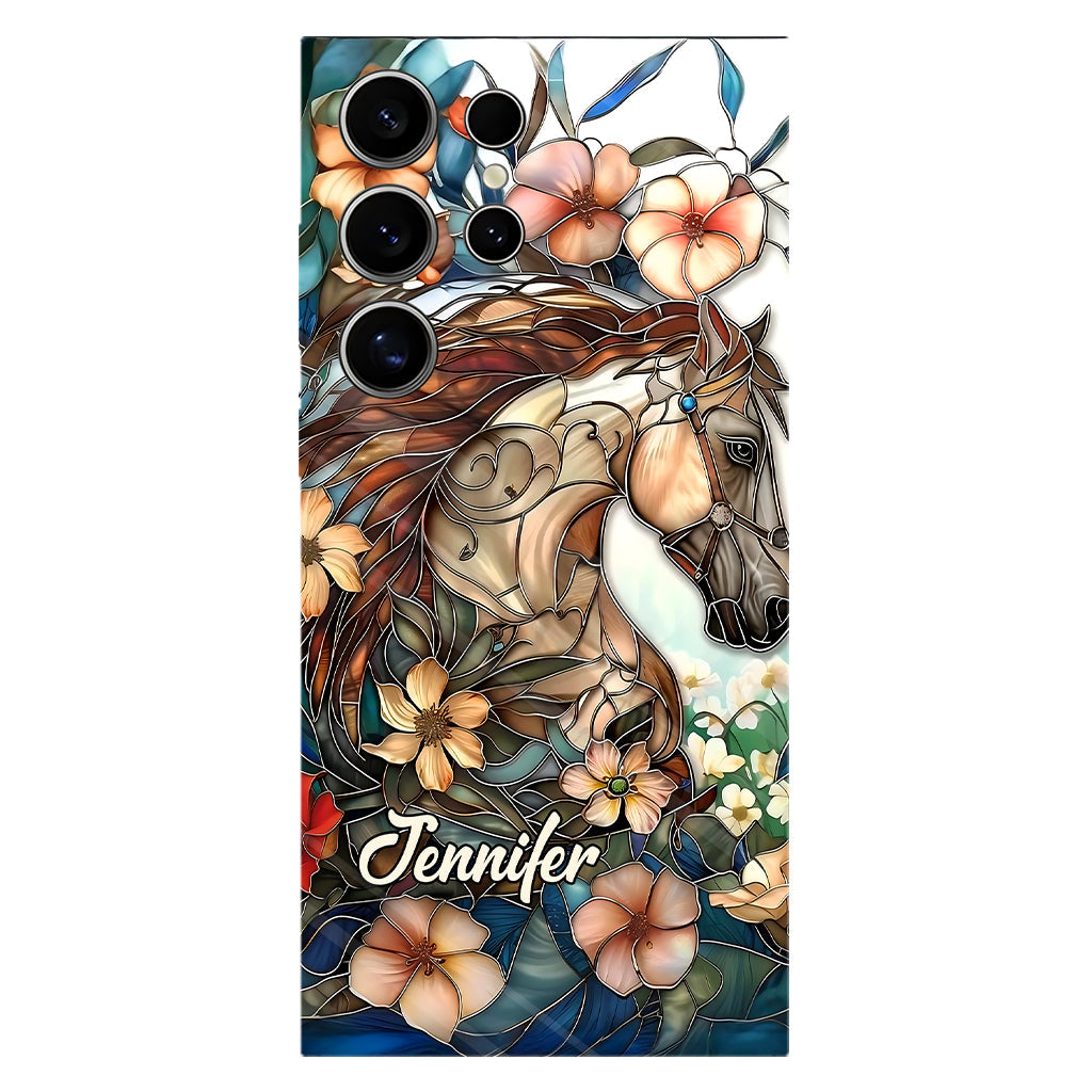 Liebe Pferde – Personalisierte Handyhülle mit Pferdemotiv