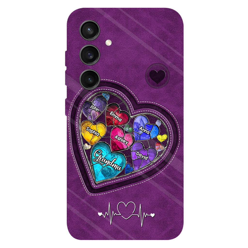 Grandma's Mom's Sweethearts - Personalized Grandma Full Print Phone Case