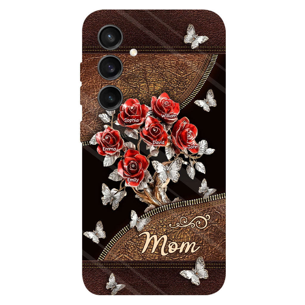 Wunderschönes Rosen-Geschenk für Mama, Oma,... - Personalisierte Handyhülle mit Vollbild-Aufdruck für Mutter
