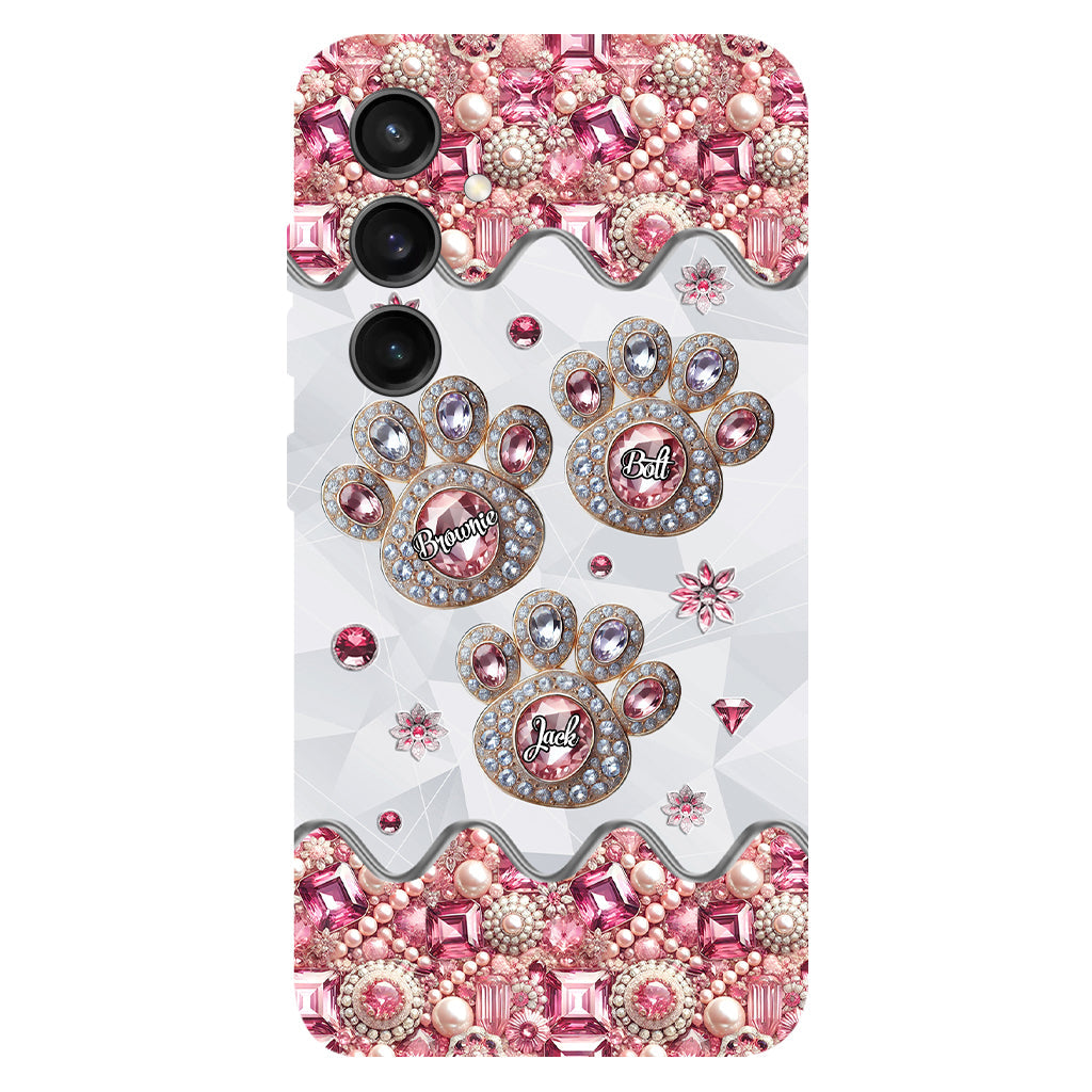 Das Leben ist schöner mit meinen Hunden – Personalisierte Handyhülle mit Hunde-Vollbild