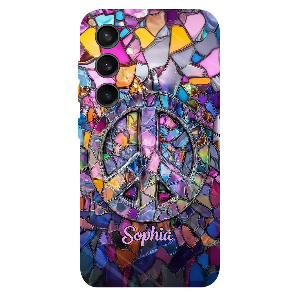 Hippie Soul – Personalisierte Handyhülle mit Hippie-Vollbilddruck