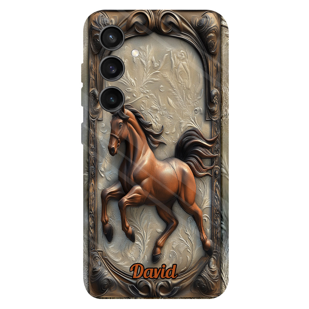 Liebe zum Pferd – Personalisierte Handyhülle mit Pferdemotiv