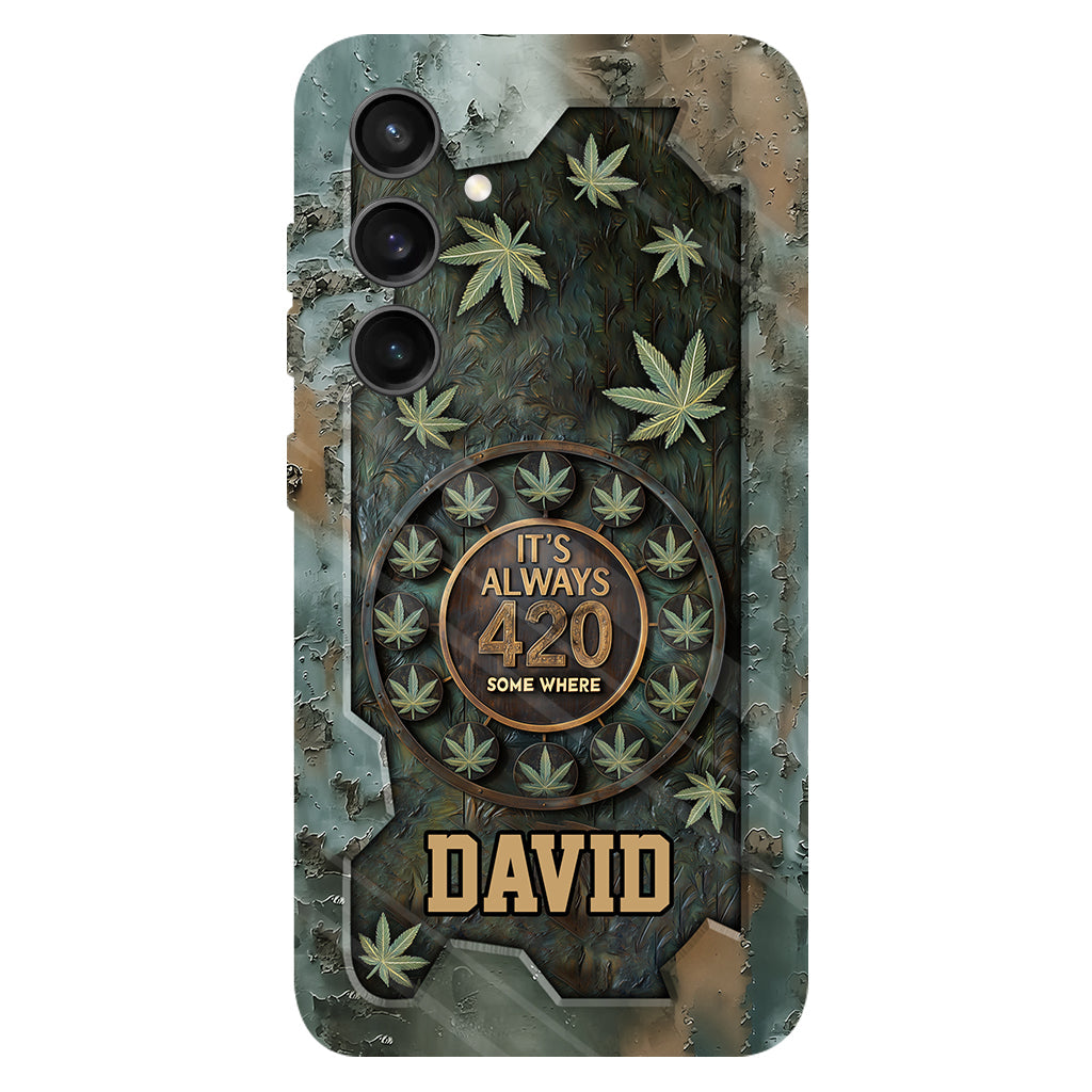 It's Always 420 - Personalized Weed Full Print Phone Case