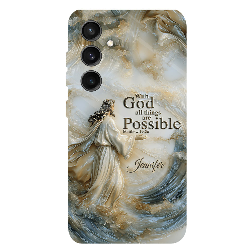 With God - Personalized Christian Full Print Phone Case