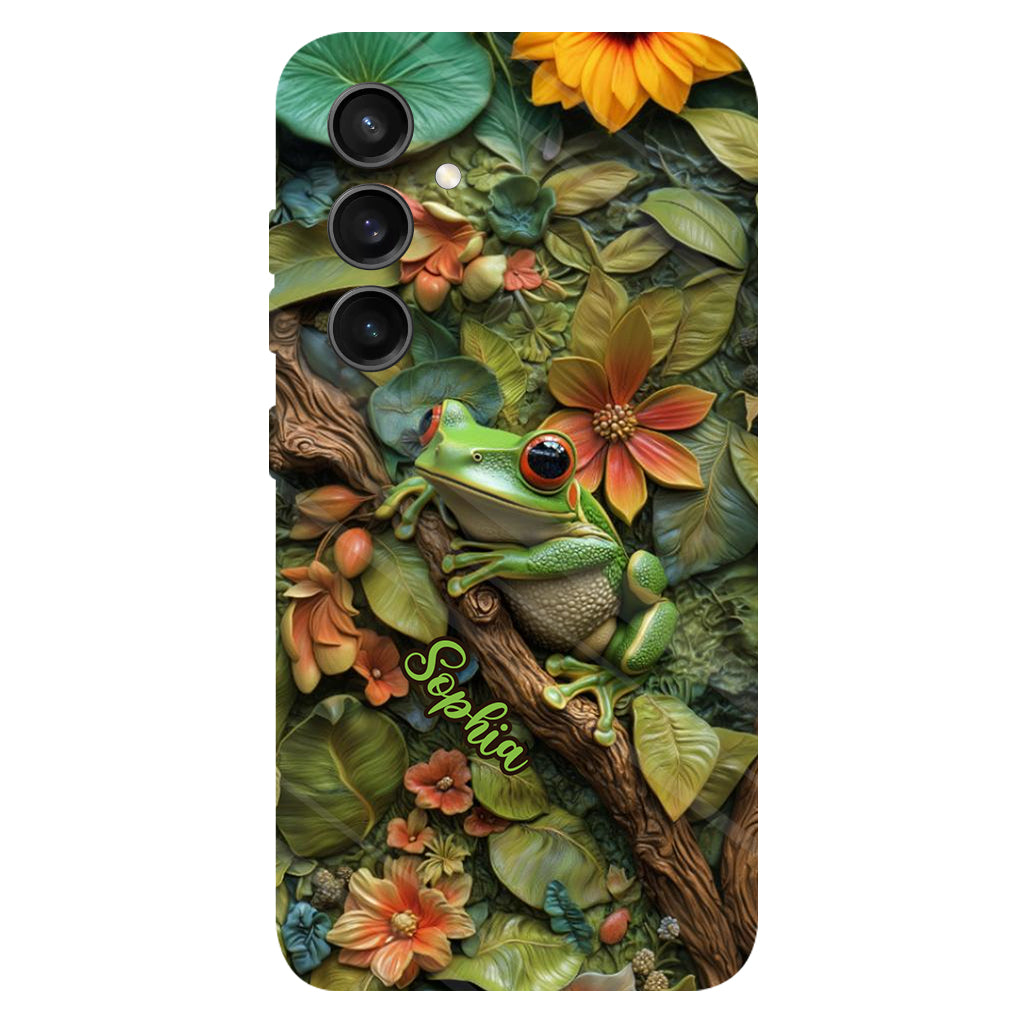 Adorable Frog - Personalized Frog Full Print Phone Case
