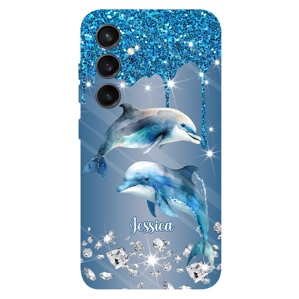 Beautiful Dolphins - Personalized Dolphin Full Print Phone Case