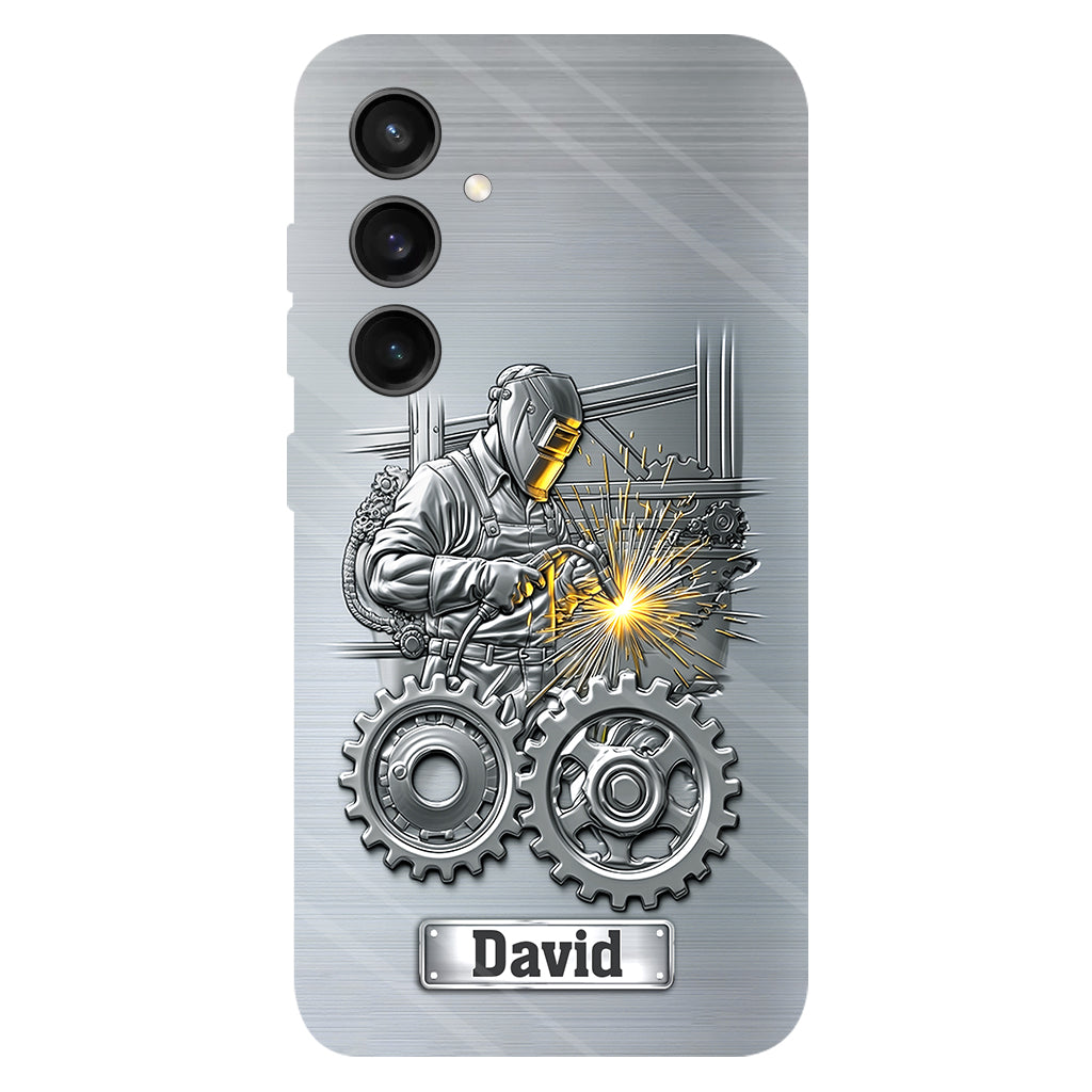 Aus Starken werden Schweißer – Personalisierte Handyhülle mit Schweißer-Motiv