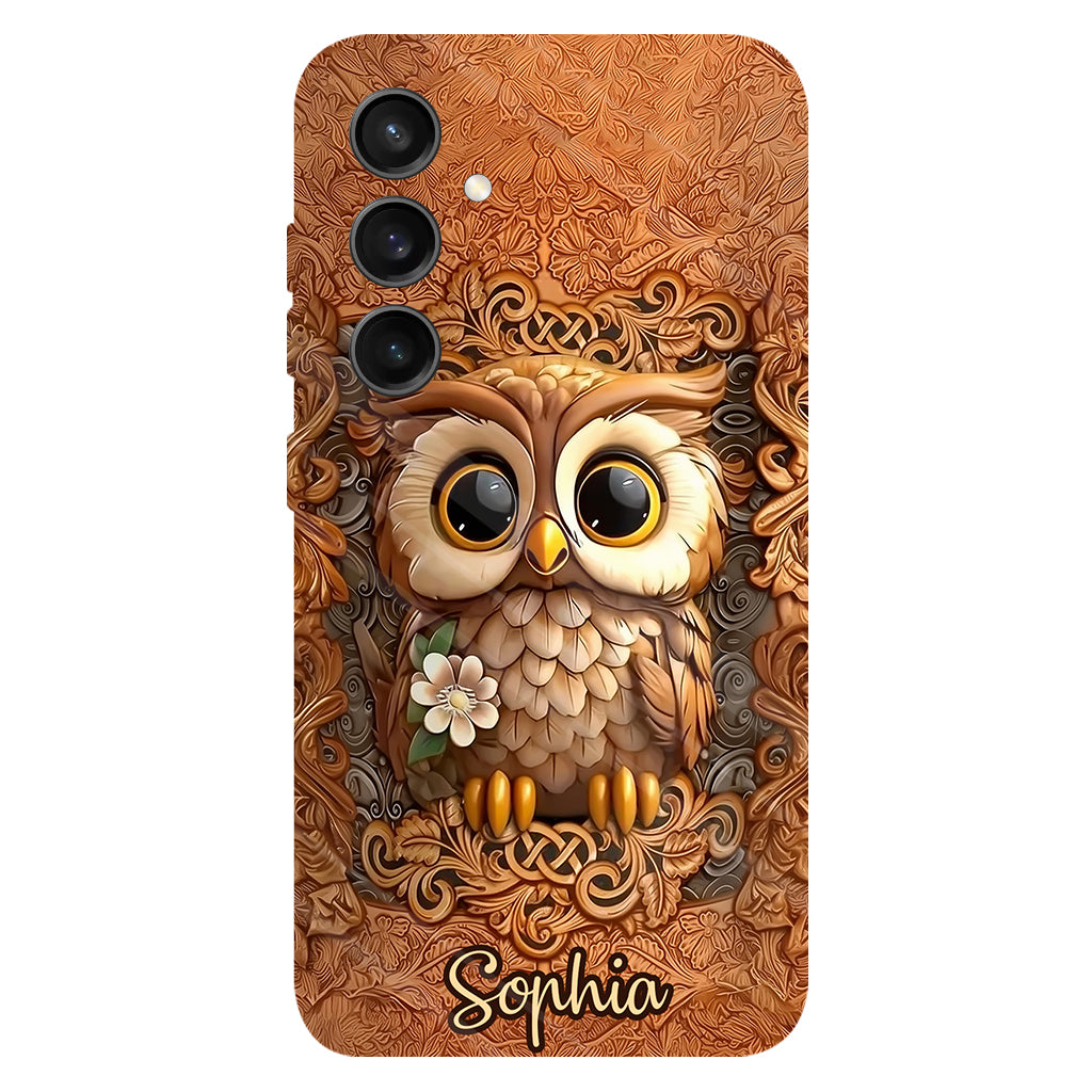 Beautiful Owl - Personalized Owl Full Print Phone Case