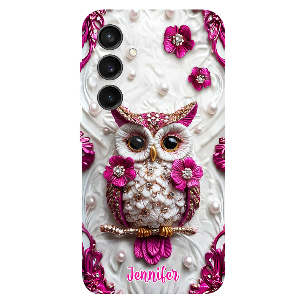Beautiful Owl - Personalized Owl Full Print Phone Case