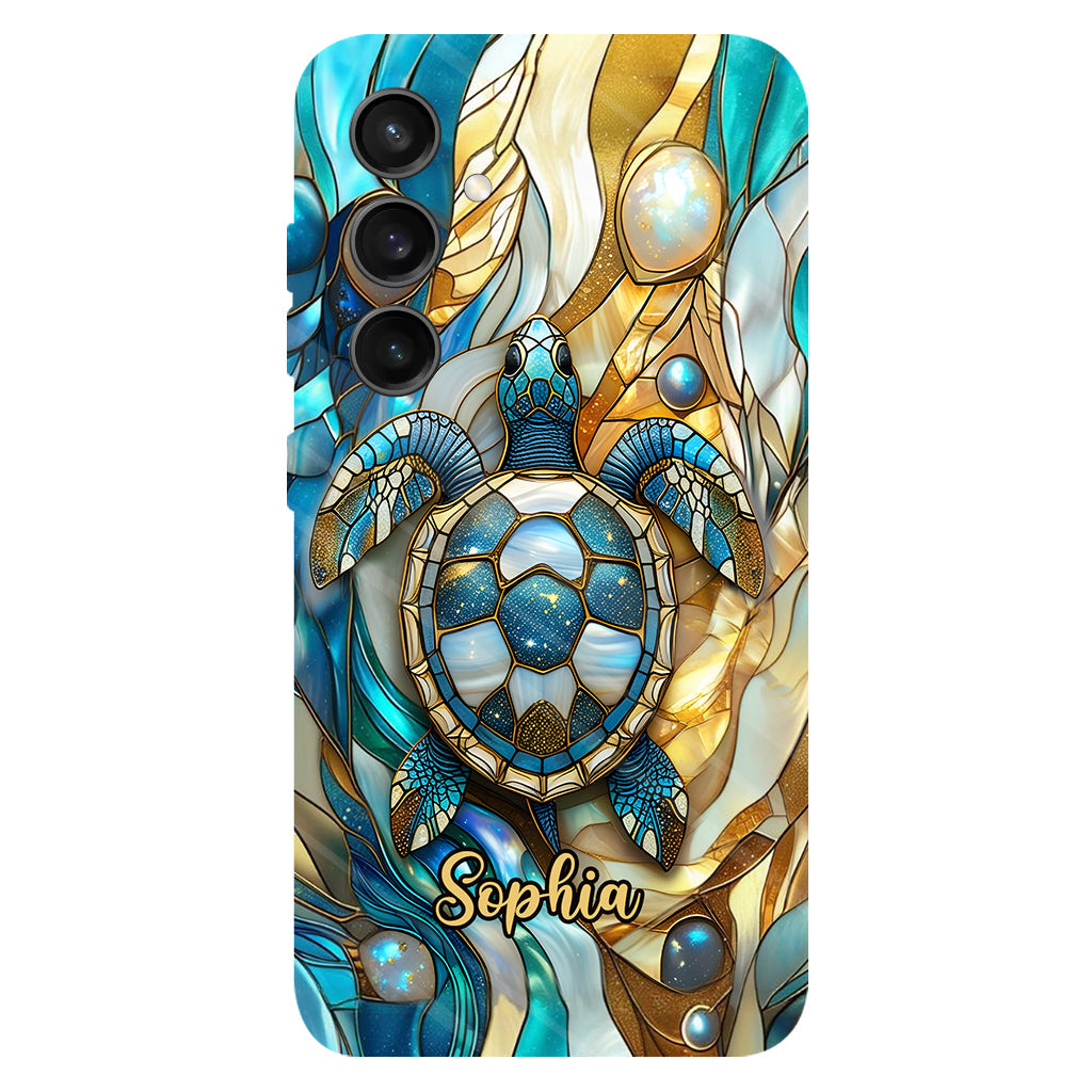 Artistic Turtle - Personalized Turtle Full Print Phone Case