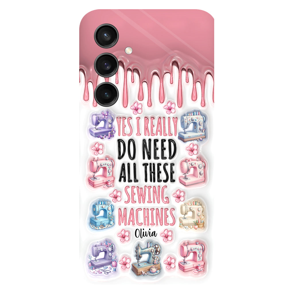 I Really Do Need All These Sewing Machines - Personalized Sewing Full Print Phone Case