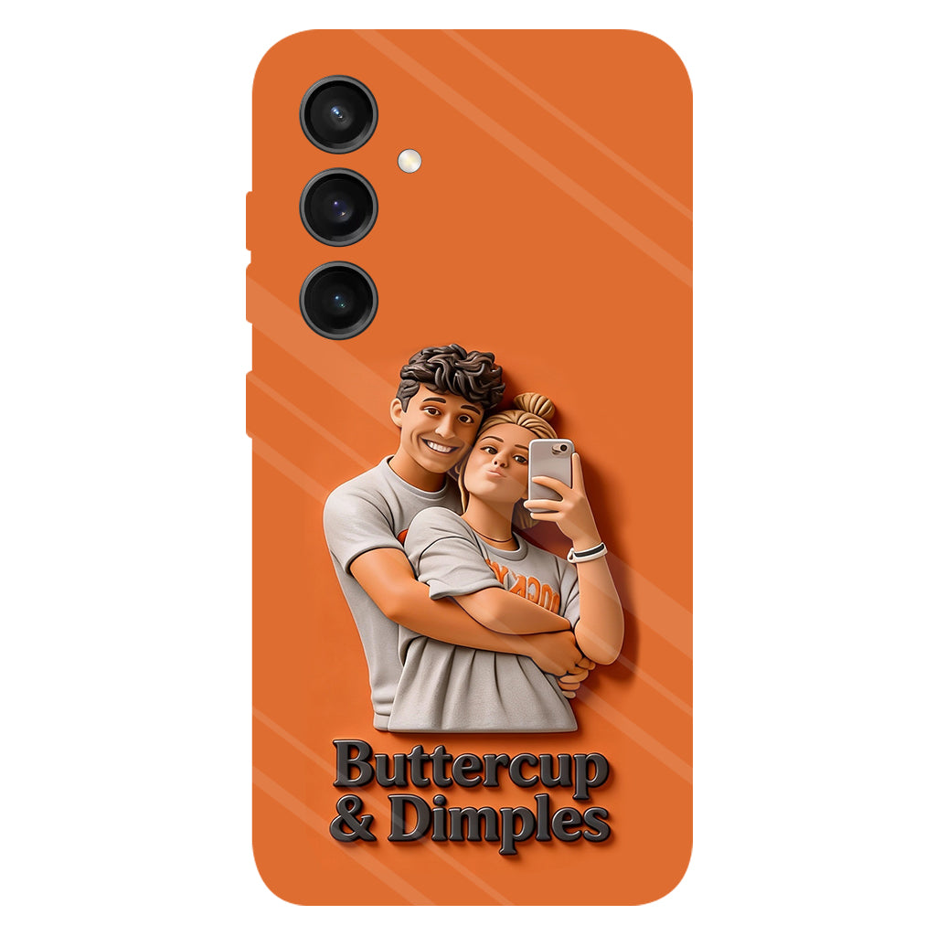 Individuell gestaltbar mit jedem Foto – Perfektes Valentinstagsgeschenk – Personalisierte Handyhülle mit vollflächigem Aufdruck für Paare