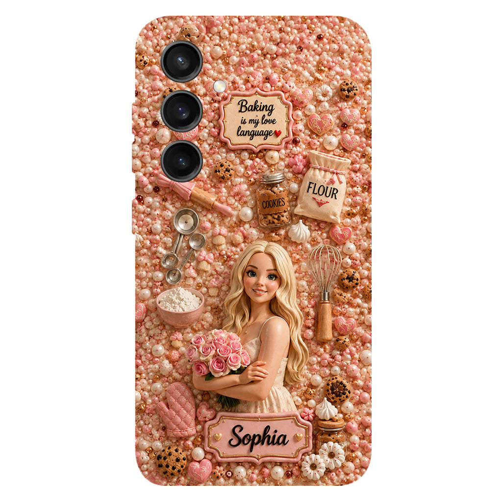 Baking Is My Love Language - Personalized Baking Full Print Phone Case