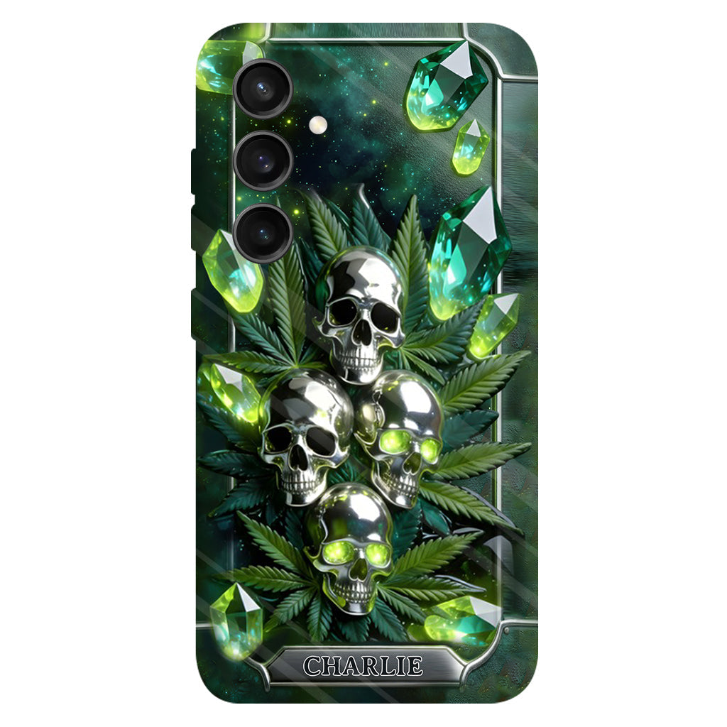 Smokers - Personalized Weed Full Print Phone Case & Phone Grip
