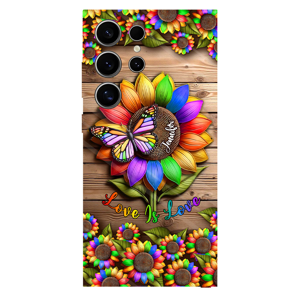 Liebe ist Liebe – Personalisierte Handyhülle mit LGBT-Unterstützung und Vollbilddruck