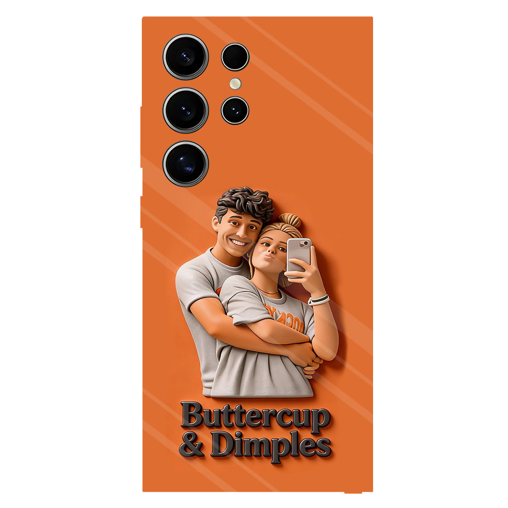 Individuell gestaltbar mit jedem Foto – Perfektes Valentinstagsgeschenk – Personalisierte Handyhülle mit vollflächigem Aufdruck für Paare