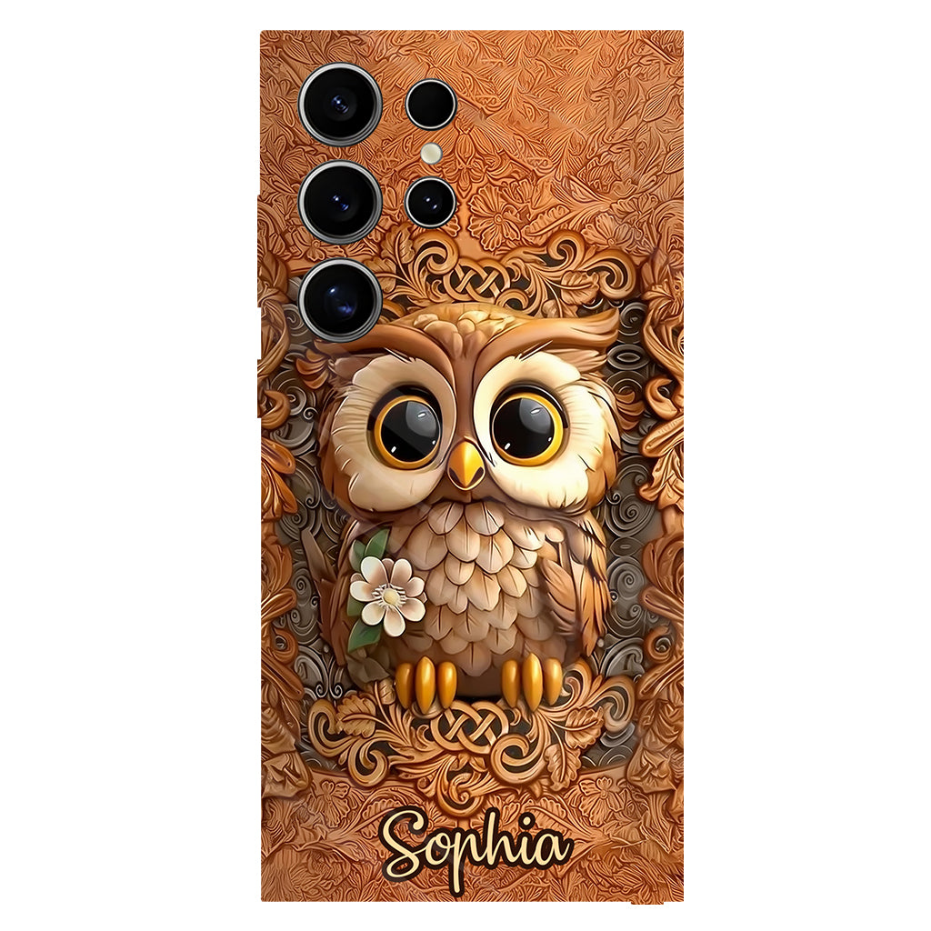 Beautiful Owl - Personalized Owl Full Print Phone Case