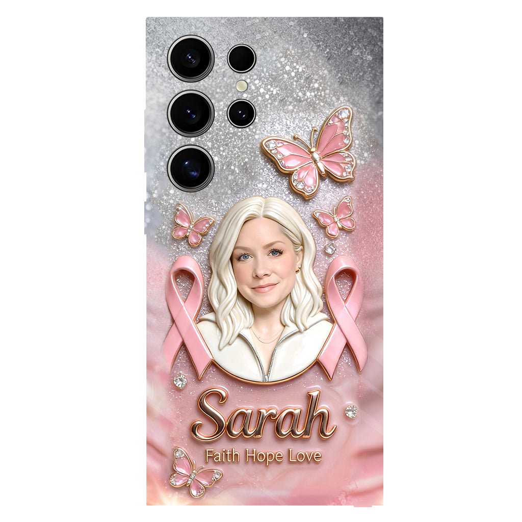 Custom Any Photo - Personalized Breast Cancer Awareness Full Print Phone Case