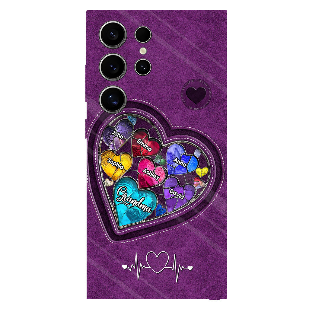 Grandma's Mom's Sweethearts - Personalized Grandma Full Print Phone Case