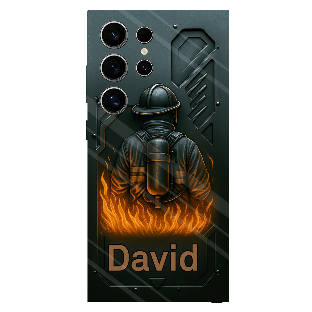 The Stronge One – Personalisierte Handyhülle mit Feuerwehrmotiv und Volldruck