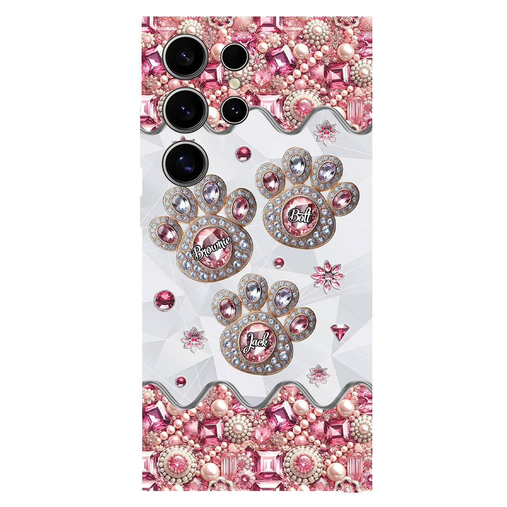 Das Leben ist schöner mit meinen Hunden – Personalisierte Handyhülle mit Hunde-Vollbild