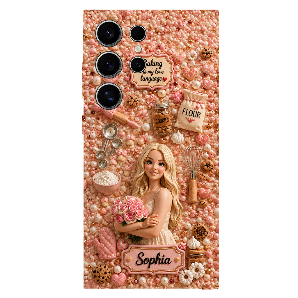 Baking Is My Love Language - Personalized Baking Full Print Phone Case