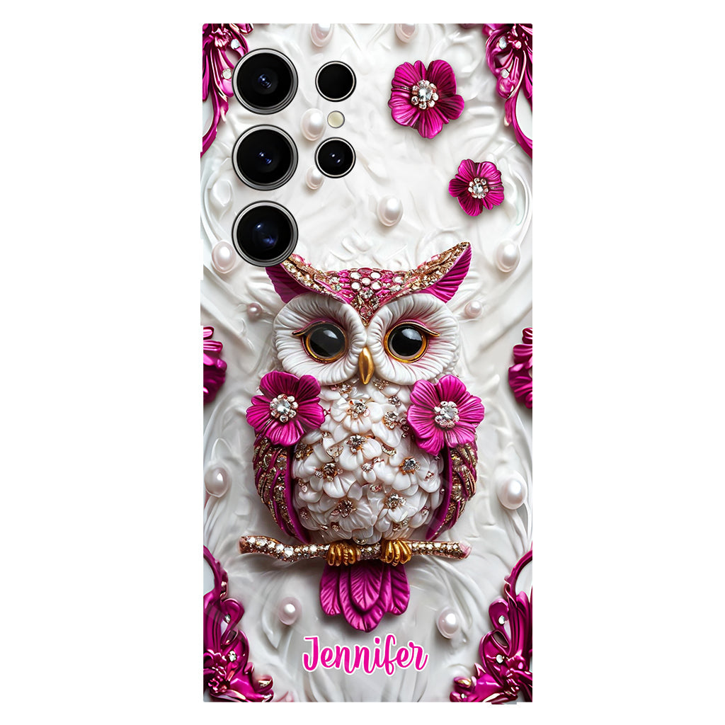 Beautiful Owl - Personalized Owl Full Print Phone Case
