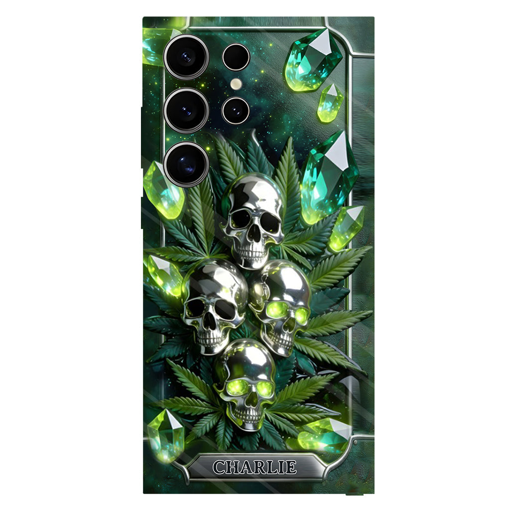 Smokers - Personalized Weed Full Print Phone Case & Phone Grip