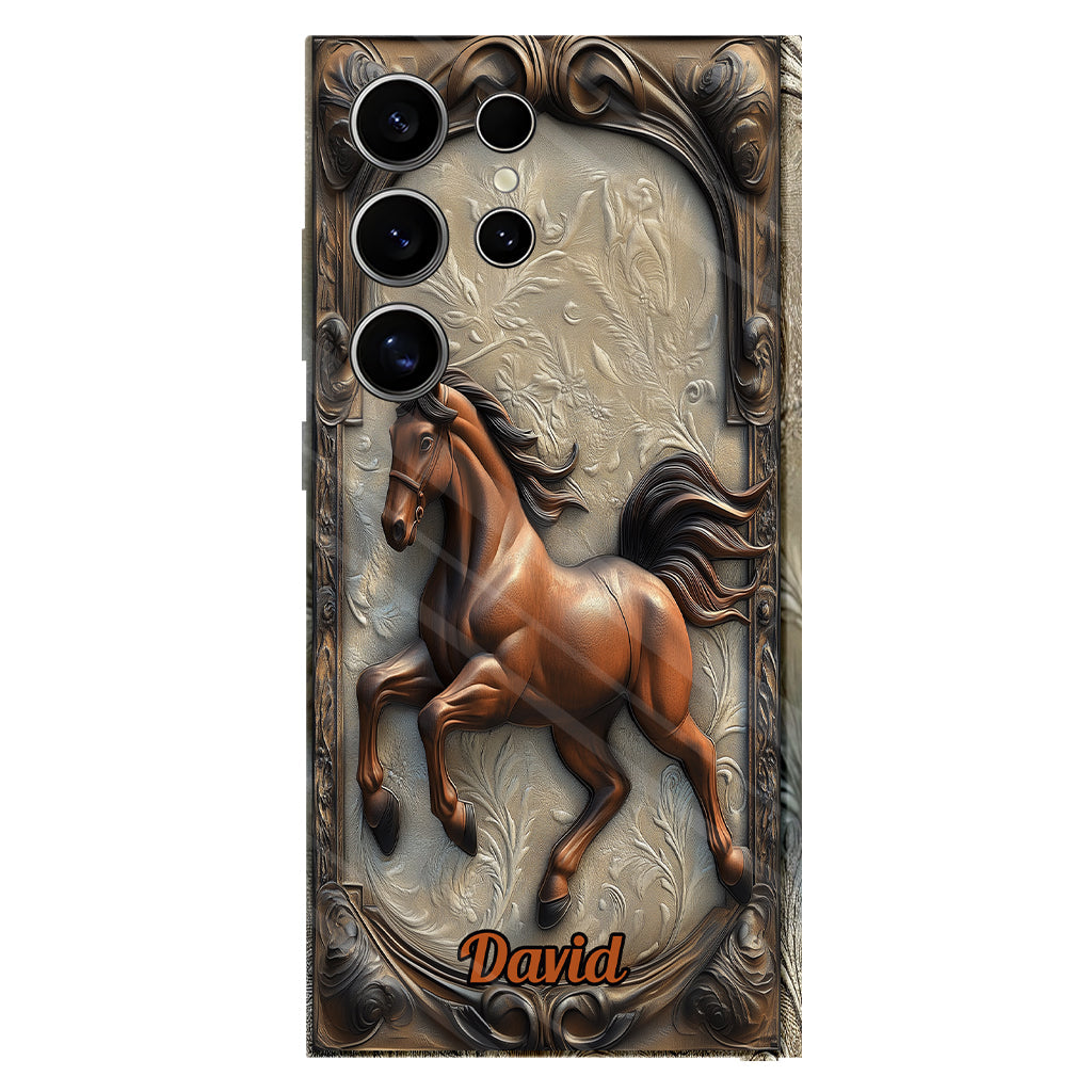 Liebe zum Pferd – Personalisierte Handyhülle mit Pferdemotiv