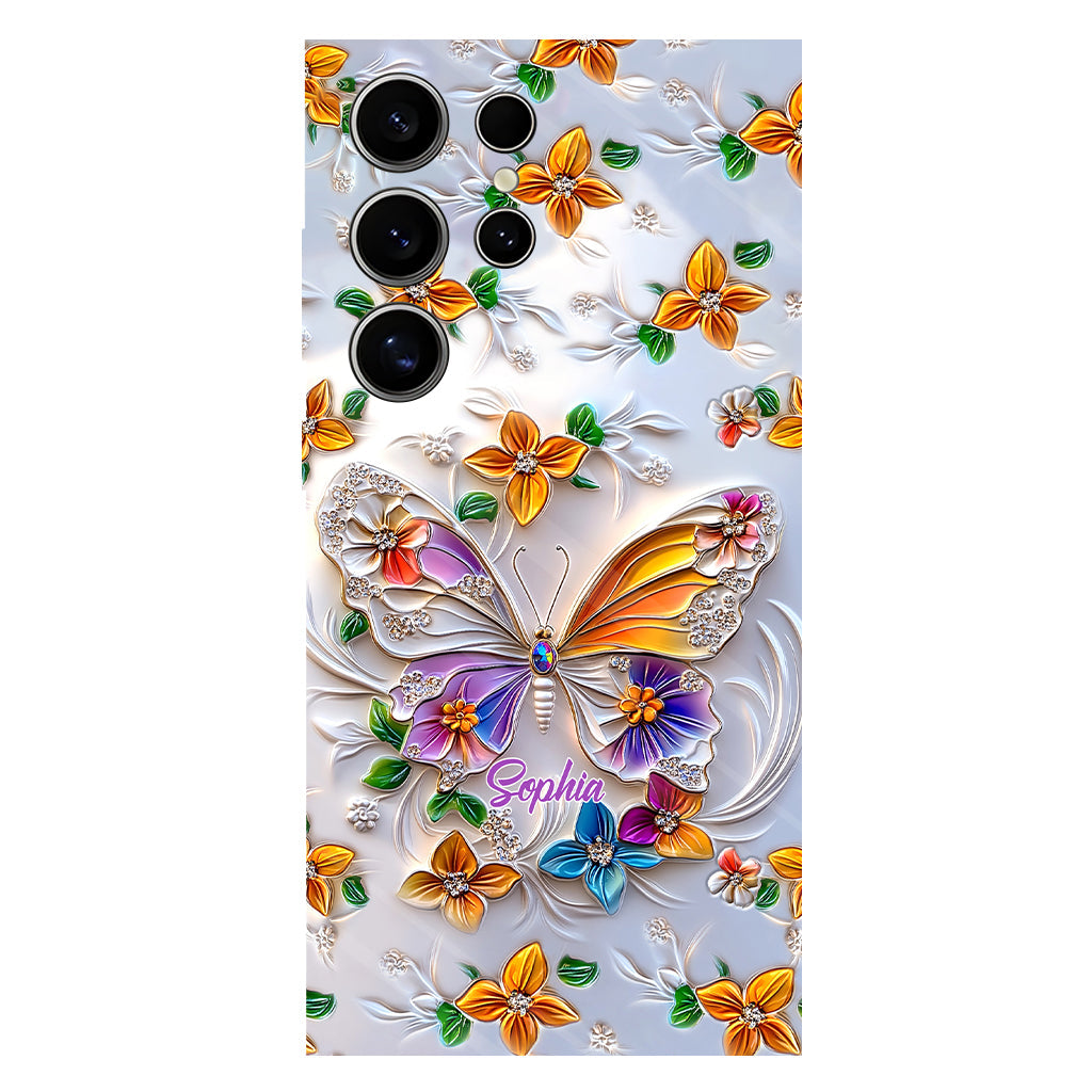 Stunning Butterfly Bee Dragonfly - Personalized Butterfly Full Print Phone Case