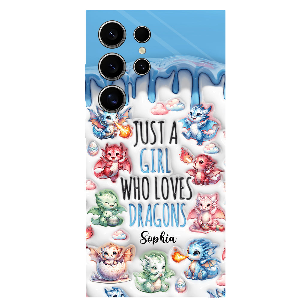 Just A Girl Who Loves Dragons - Personalized Dragon Full Print Phone Case