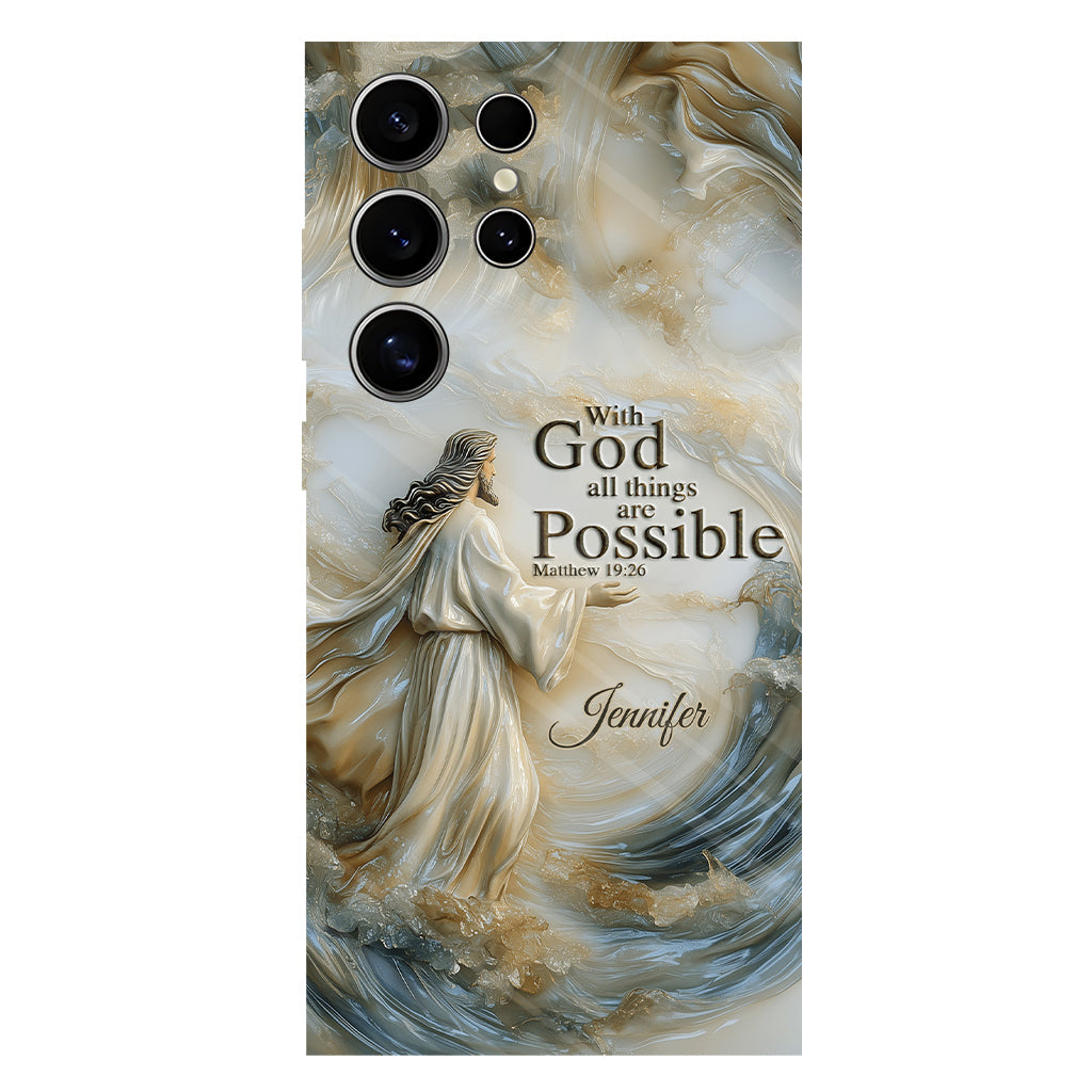 With God - Personalized Christian Full Print Phone Case