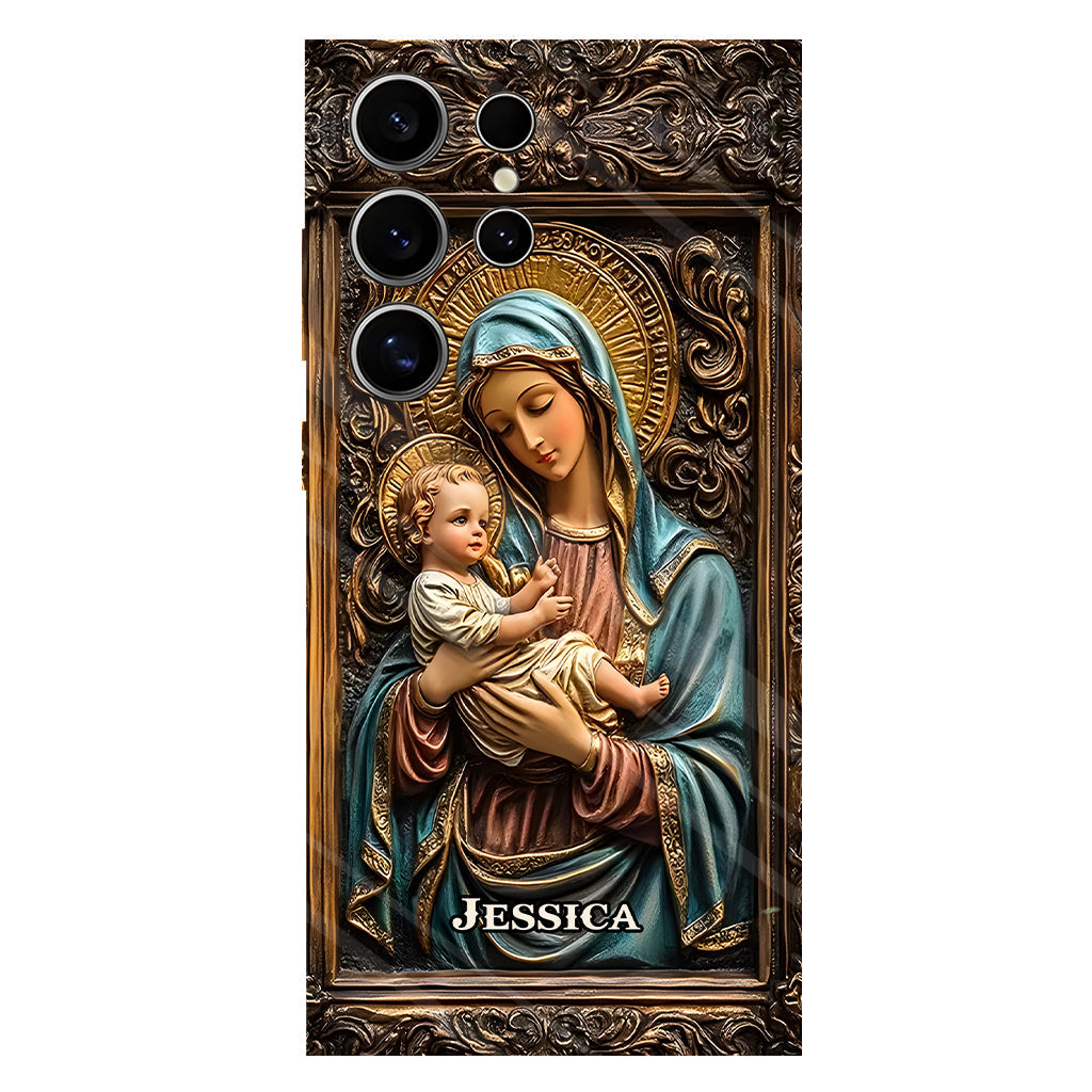 Personalisierte Handyhülle mit christlichem Vollbild für Gläubige