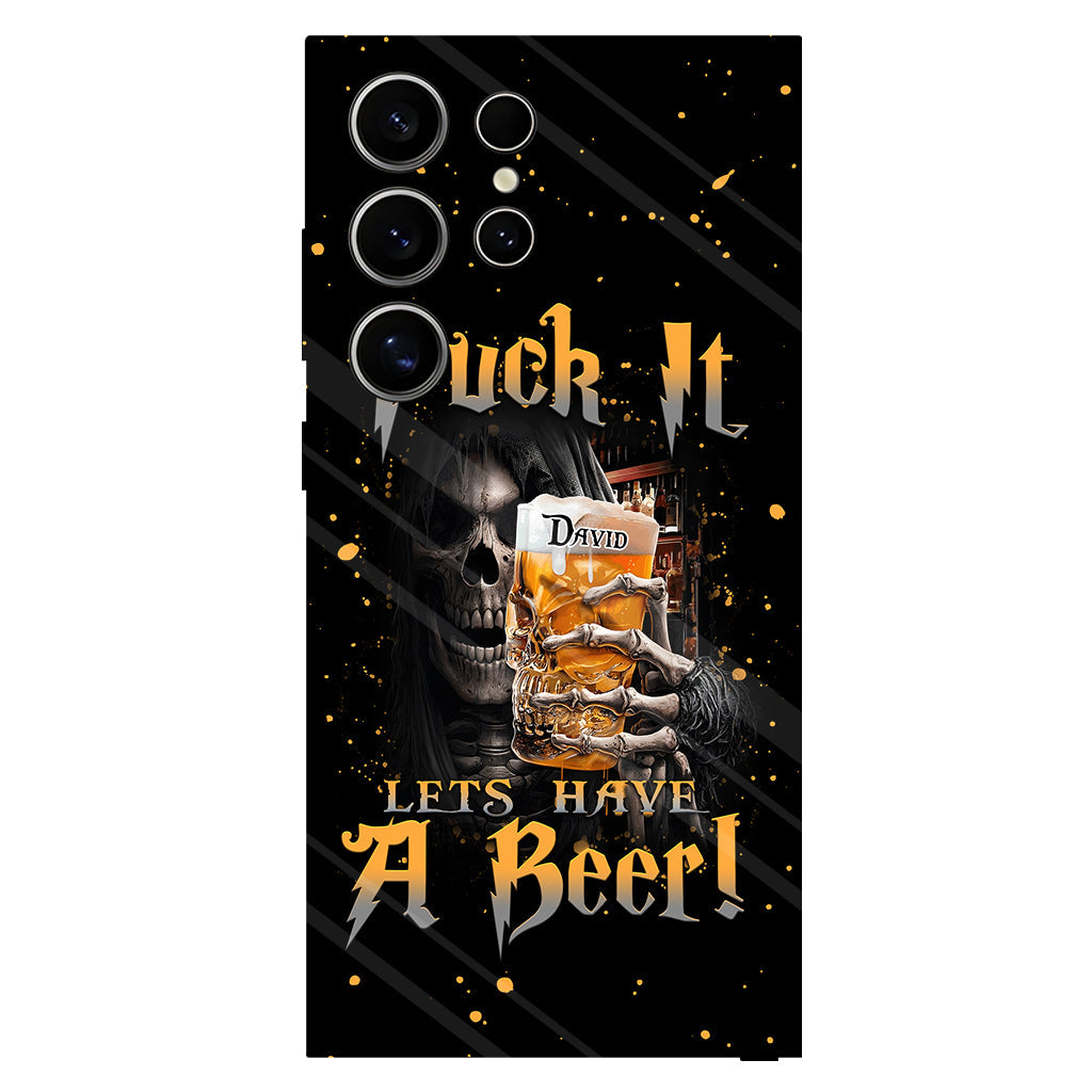 Let's Have A Beer - Personalized Beer Full Print Phone Case