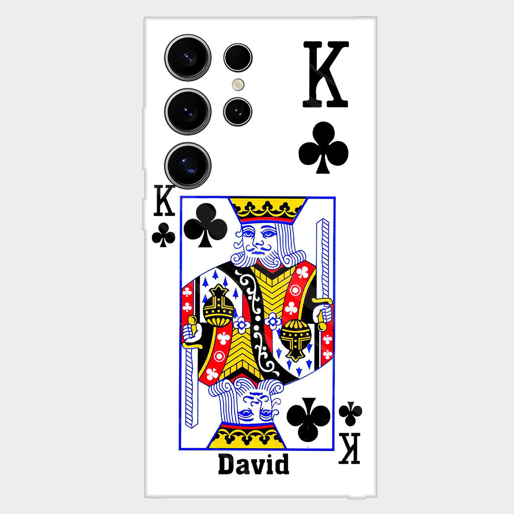 König und Königin – Personalisierte Handyhülle mit vollflächigem Aufdruck für Paare