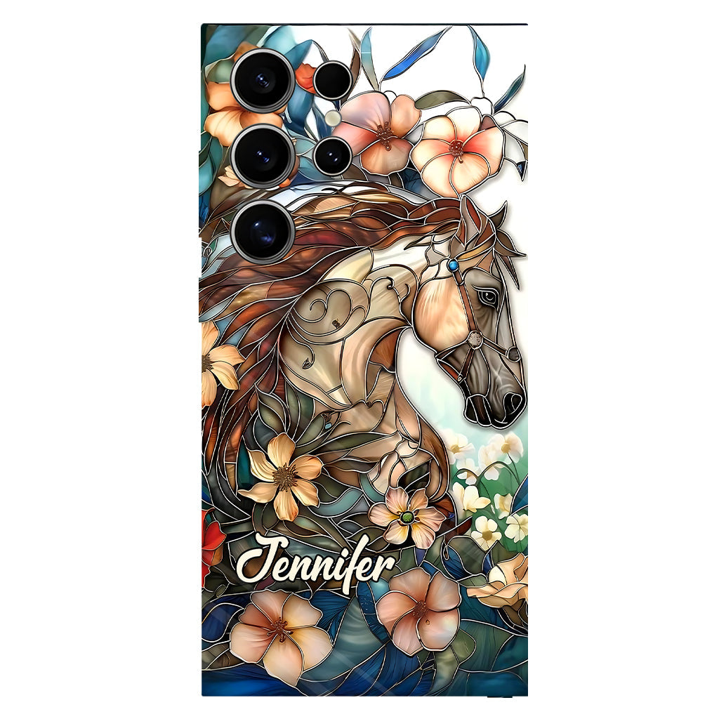 Liebe Pferde – Personalisierte Handyhülle mit Pferdemotiv