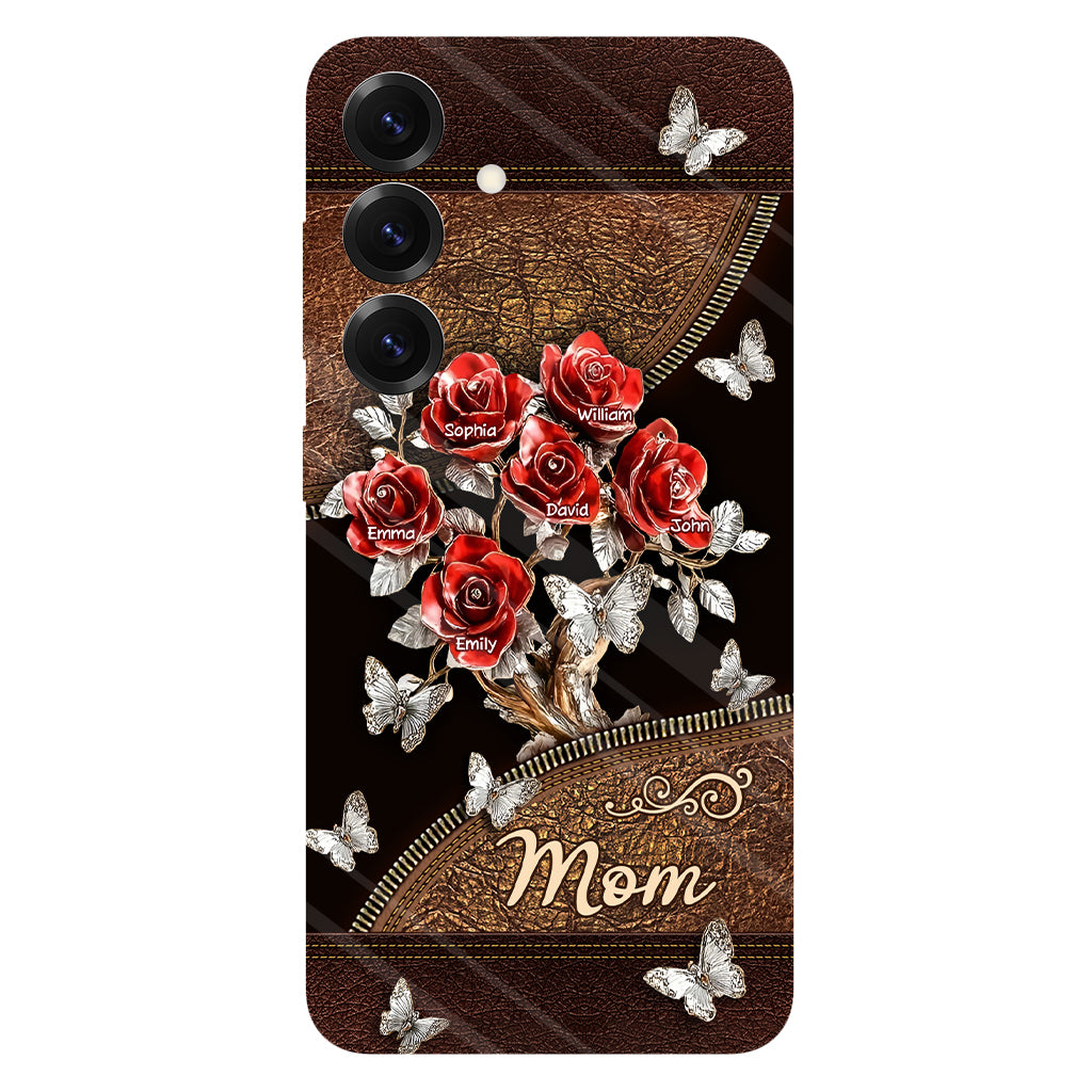 Wunderschönes Rosen-Geschenk für Mama, Oma,... - Personalisierte Handyhülle mit Vollbild-Aufdruck für Mutter