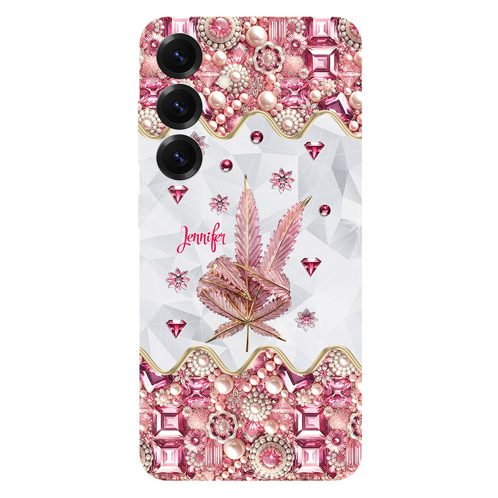 Irgendwo ist immer 420 – Personalisierte Handyhülle und Handygriff mit Weed-Motiv