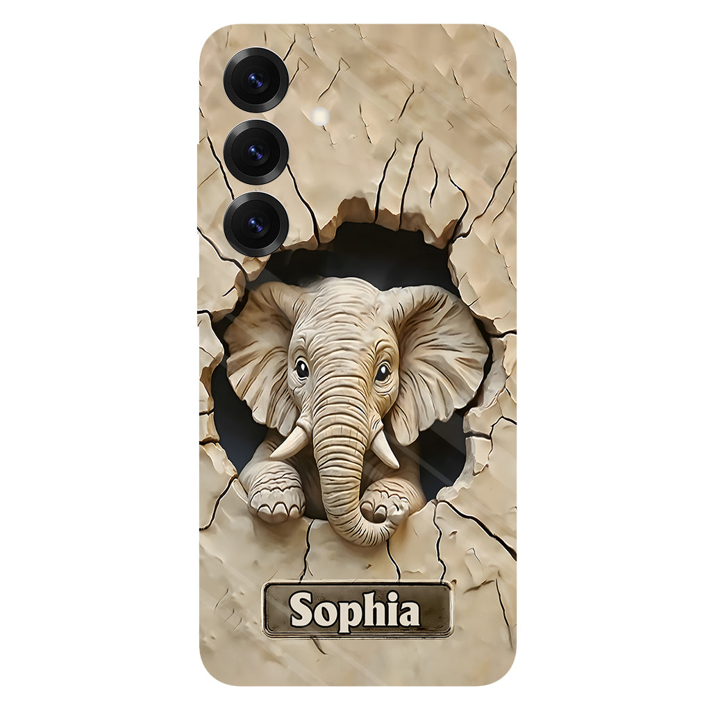 Love Elephant - Personalized Elephant Full Print Phone Case