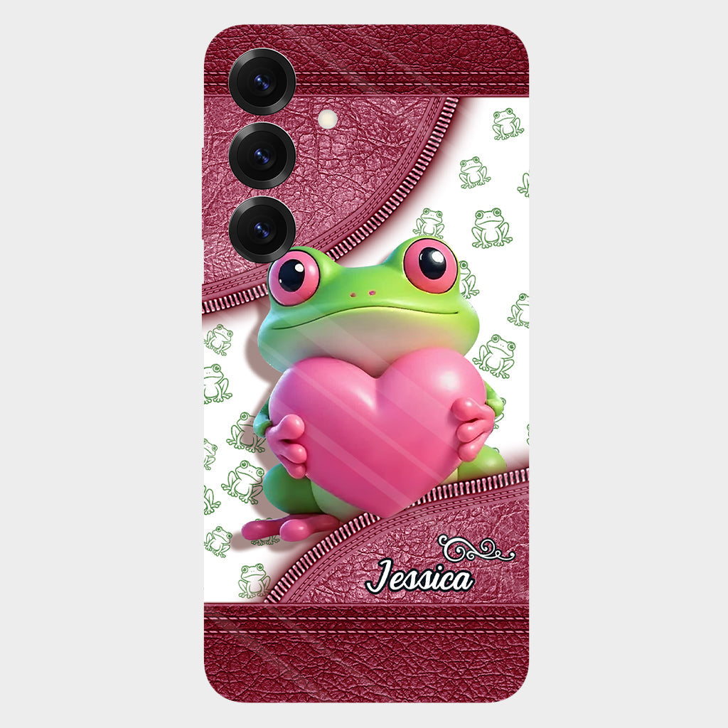 Love Frog – Personalisierte Handyhülle mit Froschmotiv
