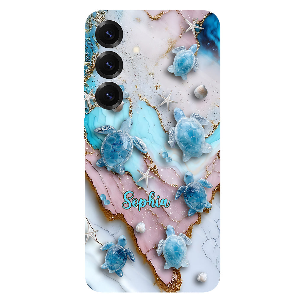 Liebe Schildkröten – Personalisierte Handyhülle mit Schildkrötenmotiv